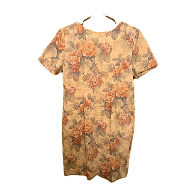 Vintage Bedford Fair Floral Dress Size 8 Petite Short Sleeve Women's Clothing