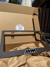 M Model Bmw Handmade Premium Black License Plate Frame - Made In Usa