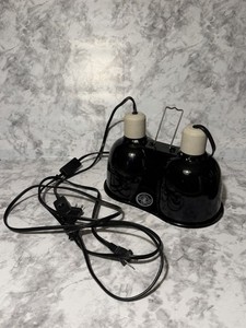 Zoo Med Reptile Dual Mini Deep Dome Lamp Fixture LF-19 - Tested & Working