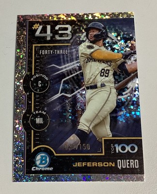 2025 Bowman JEFFERSON QUERO Chrome Scouts Top 100 Mini Diamond