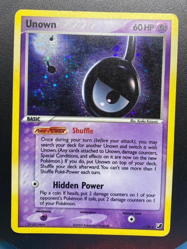Unown [!] - suf · Unown sub-set Unseen Forces - English - Slightly Played