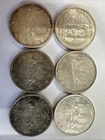 Lot Of 6 1958-1966 Canadian Dollar Coins