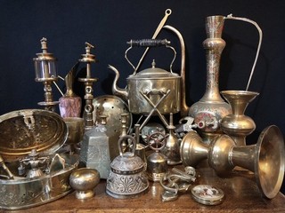 Large Job Lot of Vintage Brass