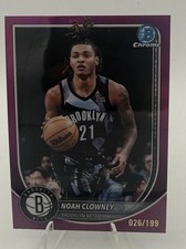 2025-26 Bowman Chrome Noah Clowney Fuchsia Refractor #/199 A76