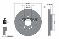 2 X Bremsscheibe Textar 92091303 FüR Mercedes-Benz
