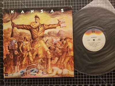 KANSAS Self Titled LP 1974 1ST PRESS VG+/VG+ Stereo PROG ROCK Kirshner Records