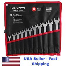 SAE Combination Wrench SET - 11 PCS 3/8" - 1", Chrome Vanadium Steel. USA STOCK