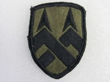 US Army 377th Support Brigade Subdued Merrowed Edge Sew On Uniform Patch BDU ACU
