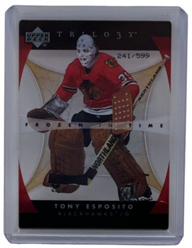 Tony Esposito 2005-06 UD Trilogy Frozen In Time Card #241/599 Chicago #159 - Bild 1 von 2