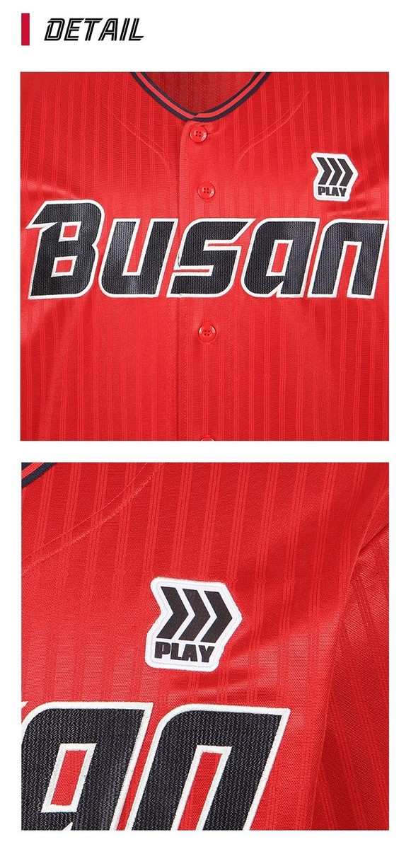 busan Lotte Giants ベースボールシャツ 刺繍ロゴ 韓国プロ野球 KBO Korean Baseball Busan Lotte Giants 2025 Authentic