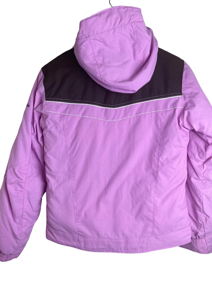 Columbia Sherpa Forrada Púrpura Rosa Omnishield Cremallera Completa Chaqueta con Capucha Niña 14 16 Foto 4 de 4