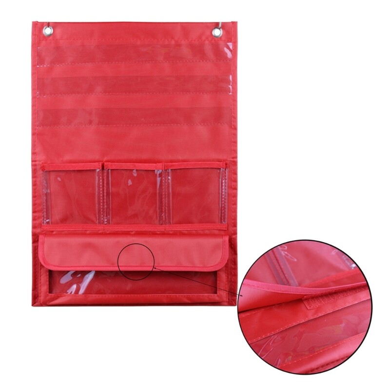 7 Pockets Counting Pocket Chart, Classroom Wall Decoration for