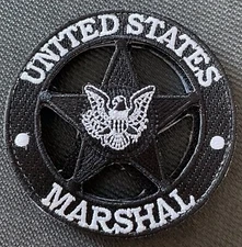 US Marshals Service - Special Edition +hook black+White patch-Very Rare