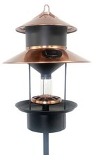 Woodlink Modern Farmhouse Solar Gaslight Style Bird Feeder 25443