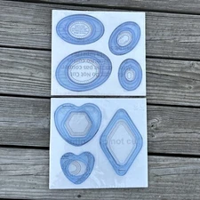 Creative Memories Custom Cutting System Gemstone Patterns + Ovals NEW