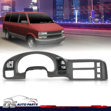 Gray Gauge Cluster Dash Radio Bezel Fit For 1995-2005 Chevy Astro Van Gmc Safari