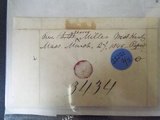 Moses Miller - 1846 - Autograph Letter Signed