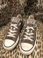 Converse All Star Unisex Gray Canvas Skate Shoes Men's Sz 6 US