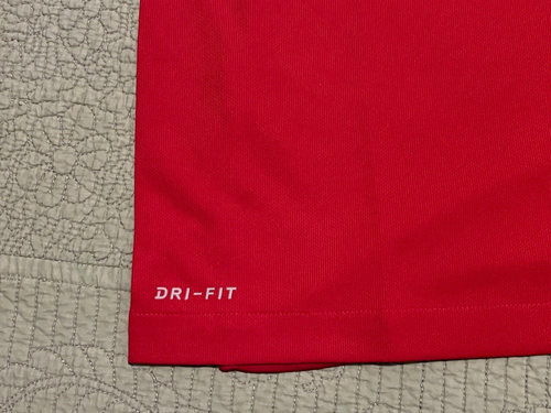 Nike Ohio State Buckeyes rot Dri-Fit 3 Knöpfe Poloshirt Herren Large neu mit Etikett KOSTENLOSER VERSAND - Bild 8 von 8