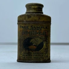 Vintage Wilson's Corega Tin Denture Powder Dentist Sample Size