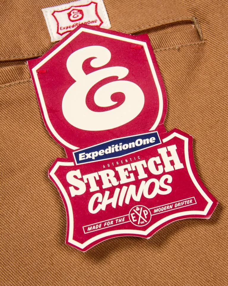 Expedition one Skateboards Chinos Shorts Pants Trousers Drifter Brown Stretch 28 - image 4 of 4