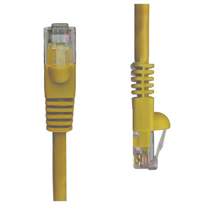 Cat5E Snagless Unshielded (UTP) Network Patch Cable Ultra flexible CM Yellow 3'