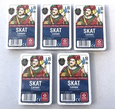 5 Set Skat Skatkarten Karten aus Leinen Franz...
