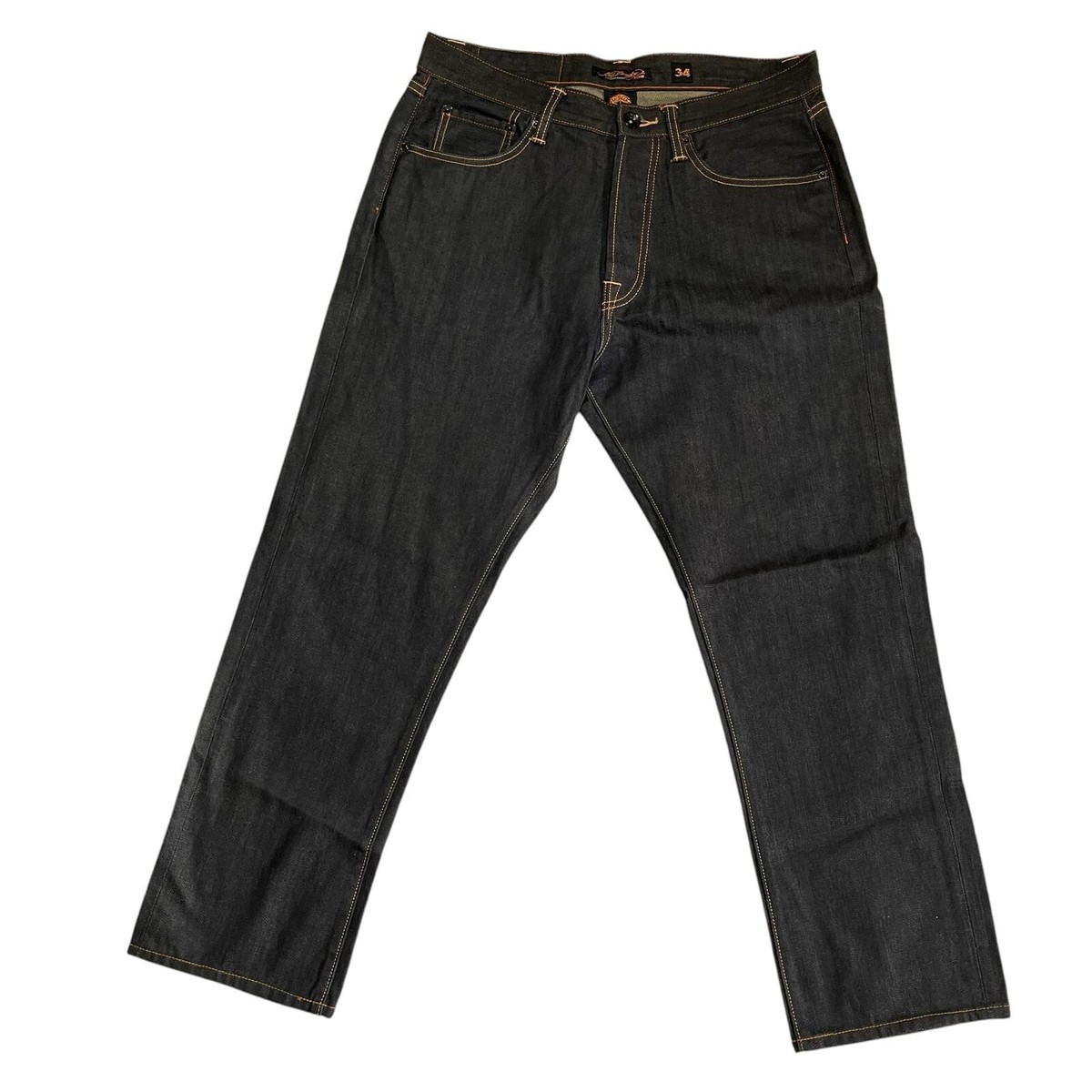 Ed Hardy 2009 Denim Jeans Men's Regular Straight Blue Pants Size