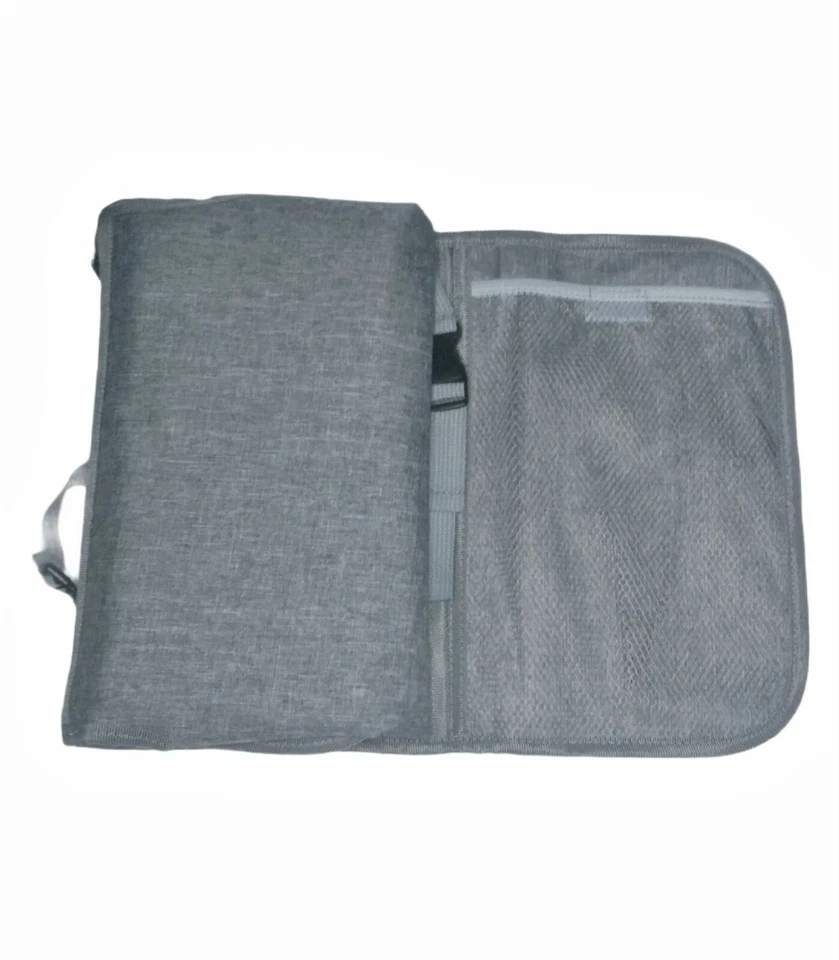 Bolso de Hombro Unisex Adulto Bebé Daiper Bag Blanco/Gris Foto 3 de 4