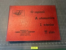 1962 ORIGINAL AUTOMOTIVE INTERIOR TRIM BOOK FORD GM MOPAR FABRIC VINYL SAMPLES