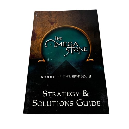 The Omega Stone: Riddle of the Sphinx II Sealed w/ Strategy Guide Adventure Co. - Picture 2 of 9