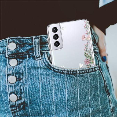 Coque de téléphone nom personnalisé fleur pour Samsung Galaxy A14 5G A35 A55 A54 - Photo 73 sur 108