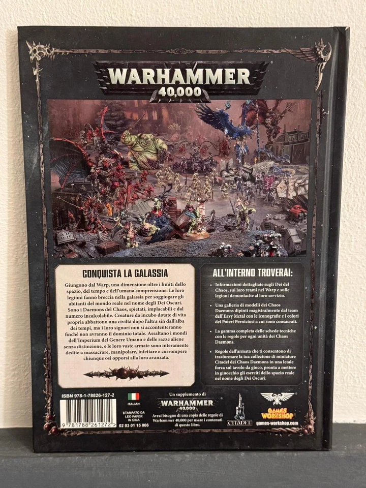 Warhammer 40k Codex Chaos Daemon Ita 8 ed Games Workshop GW Citadel - Immagine 2 di 4