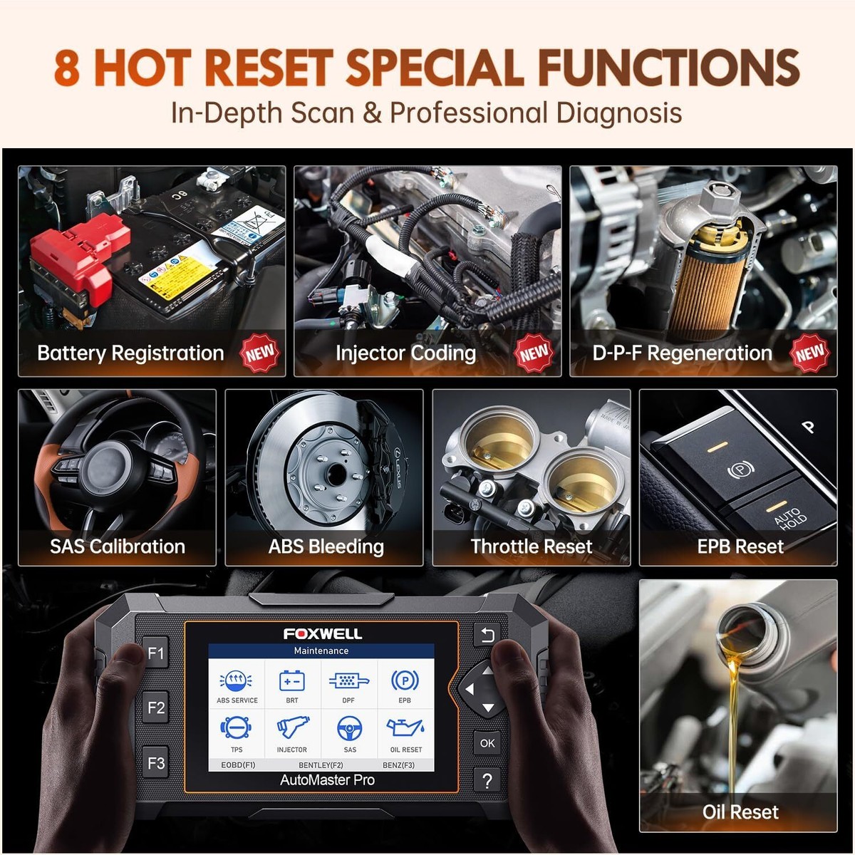 ☆国内在庫・日本語設定済み☆ FOXWELL NT624 エリート オールシステム 