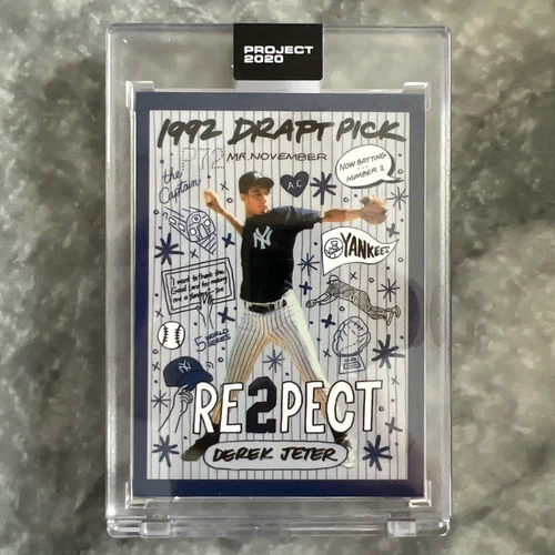 Topps Project 2020 DEREK JETER Card #251 by Sophia Chang - Yankees - IN HAND!
