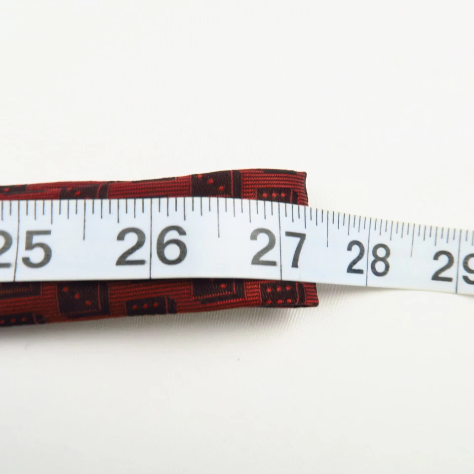 Vintage 50s 60s Habands Red Dice Gambling Mens Necktie Tie 54x2.25 Retro Dacron - Image 4 of 4