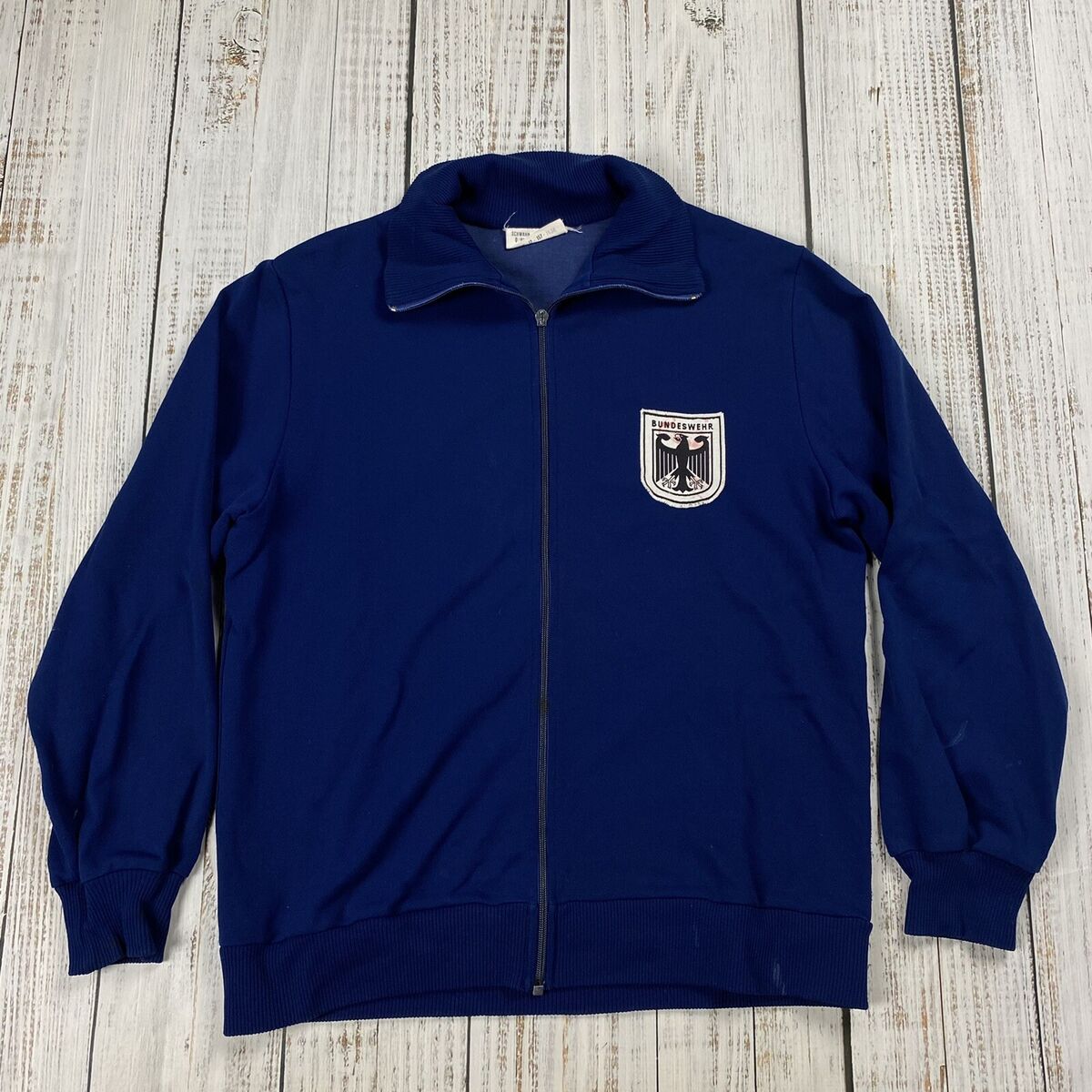 VINTAGE 1960'S GERMAN BUNDESWEHR TRACK JACKET MEN'S SIZE VINTAGE 1960'S GERMAN BUNDESWEHR TRACK JACKET MEN'S SIZE