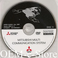 2006-2012 Mitsubishi Galant Endeavor Navigation DVD Map #3 West & North Central