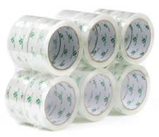 12 Rolls of Shipping Depot Carton Box Sealing Clear Packing Tape 2 x 110 Yds