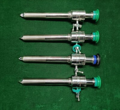 4pc Laparoskopische Trocar Kanüle Edelstahl 15mmx120mm Wieder Instrumente