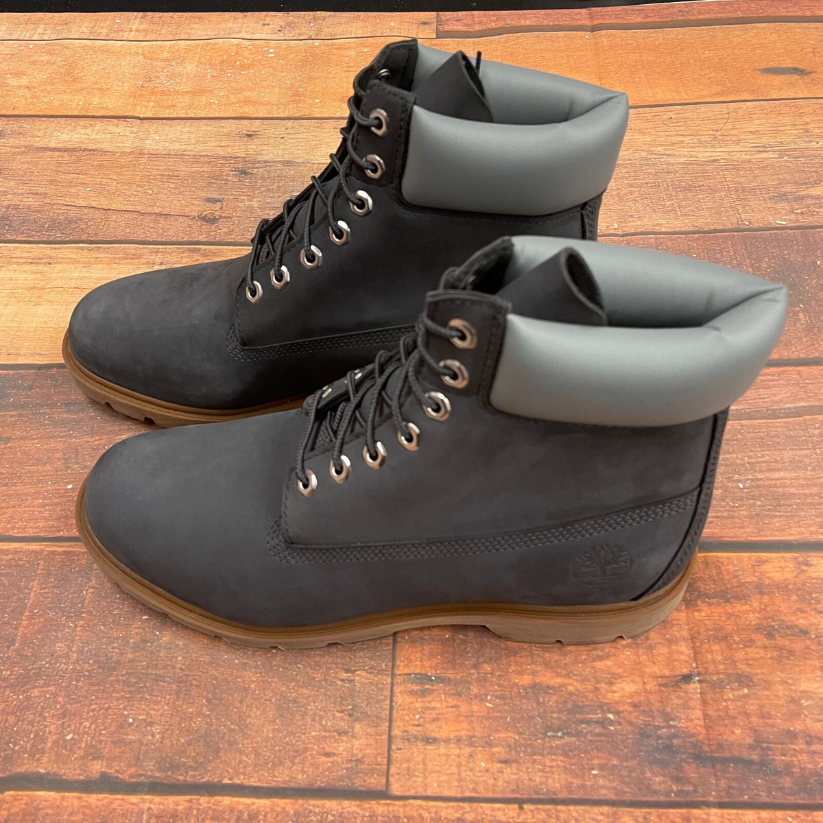 Timberland Men's Classic 6 Inch Dark Gray Nubuck Waterproof Timberland Men's Classic 6 Inch Dark Gray Nubuck Waterproof