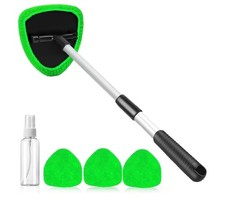 Windshield Cleaner Tool Car Cleaning Kit w/Extendable Handle & 4 Microfiber..294