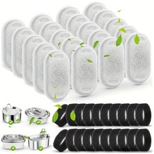 40pcs Cat Fountain Filters Replacement for 67/108/135oz Pet Drinking Replacement