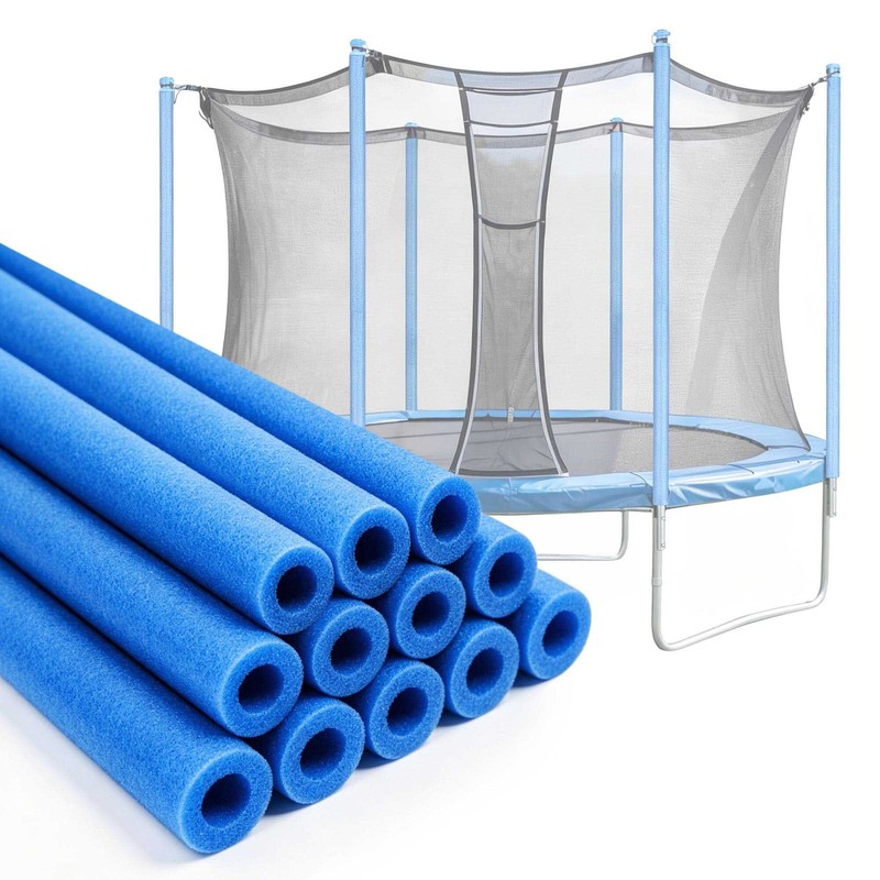 Xcceries 12Pcs Trampoline Pole Sleeves, 1.26 Inch Inner Diameter PVC Pole Covers