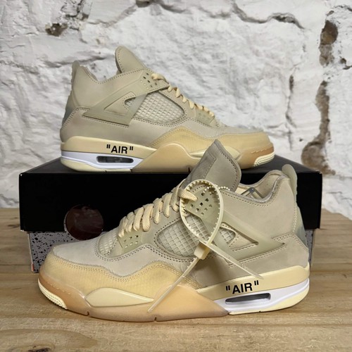 Air Jordan 4 x Off-White 'Sail' Women's Size 11 NEW Sneakers CV9388-100