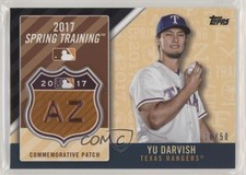 2017 Topps MLB Spring Training Logo Black 18/50 Yu Darvish #MLBST-YD Patch c6h