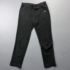 Spyder Fleece Pants Boys XL Black Warm Thermal Base Layer Outdoor Ski Snow Kids