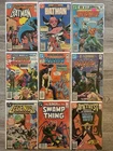 DC Comics - Random Vintage Lot Of 9 - Batman, Aquaman, Swamp Thing, Legends