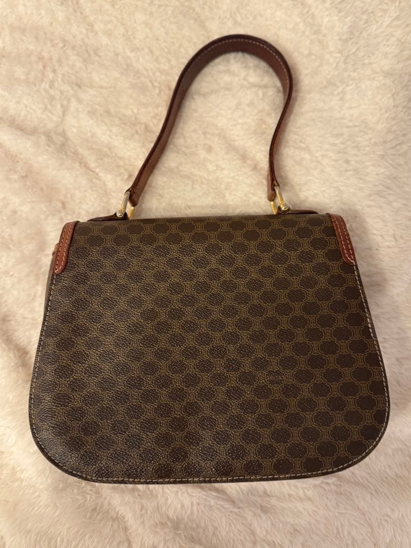 CELINE Shoulder bag Dot Pattern Brown Vintage Aut… - image 20