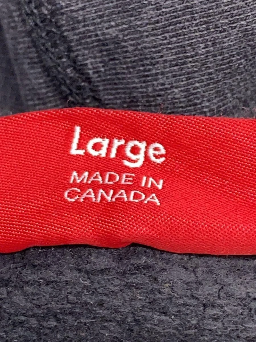 Supreme Felpa con Cappuccio L Cotone Grigio LOGO PULLOVER PARKA PESANTE